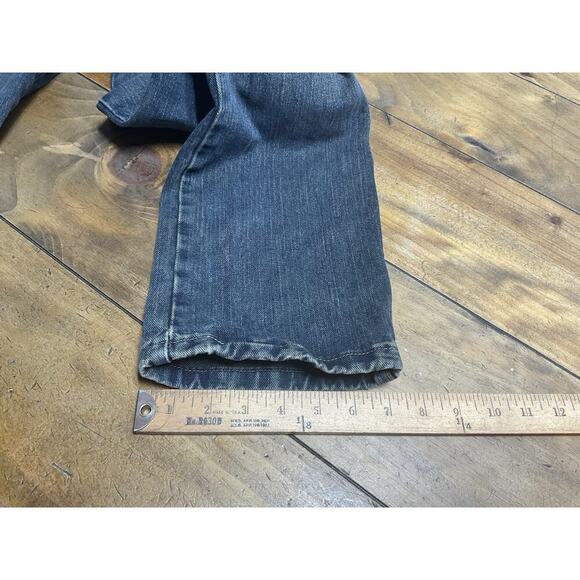 Wrangler Retro Relaxed Straight Blue Jeans Youth Size 16 Slim Adjustable Waist - Picture 8 of 9